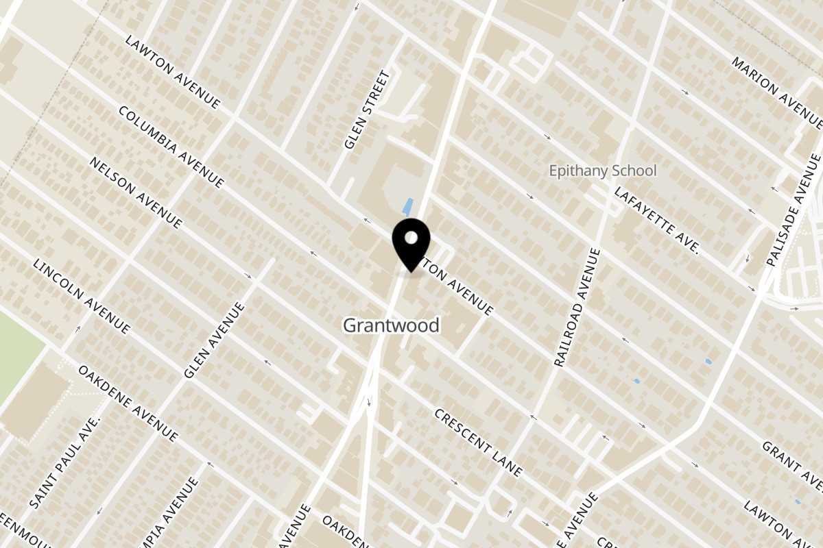 Map showing the location of Bowl Shake Cliffside Park on 674 Anderson Ave in Cliffside Park